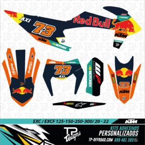 Kit adhesivos KTM EXC – EXCF 2020-2022