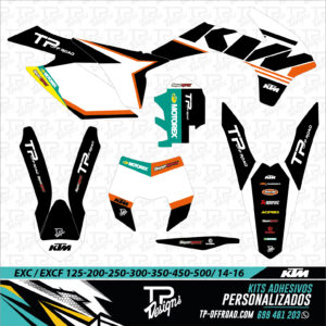 Kit adhesivos KTM EXC-EXCF 2014-2016