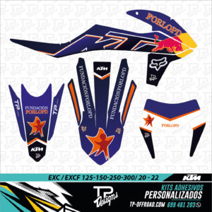 Kit adhesivos KTM EXC-EXCF 2020-2022
