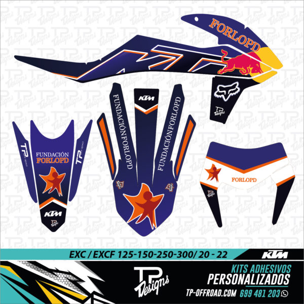 Kit adhesivos KTM EXC-EXCF 2020-2022