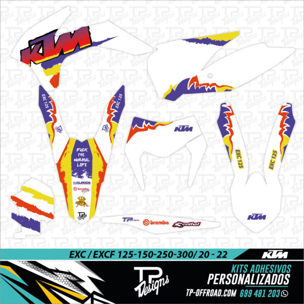 Kit adhesivos KTM EXC-EXCF 2020-2022