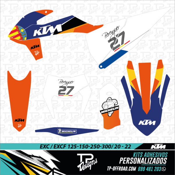 Kit adhesivos KTM EXC-EXCF 2020-2022