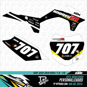 Kit adhesivos KTM SXF 250-450 2013-2015