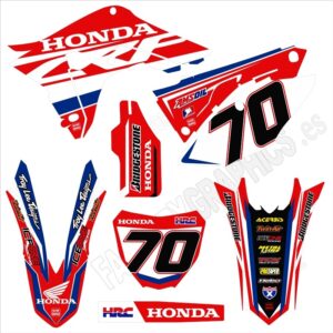 Kit adhesivos Honda rojo azul