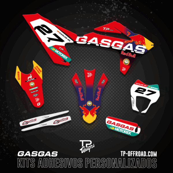 Kit adhesivos GASGAS 250F – 450F 2021-2022
