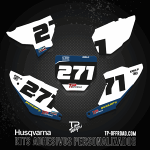 Kit adhesivos portanúmeros Husqvarna