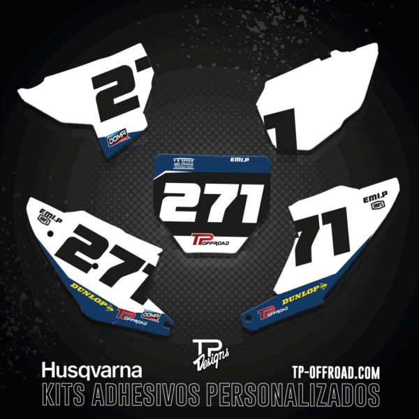 Kit adhesivos portanúmeros Husqvarna